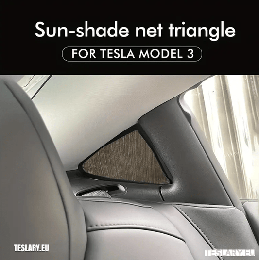 Triangular Rear Windows Shade For Enhanced Privacy Tesla Model 3 / Y - TESLARY Tesla Shop Accessories Europe Nederlands Ireland Deutschland Espana Alicante France Italia