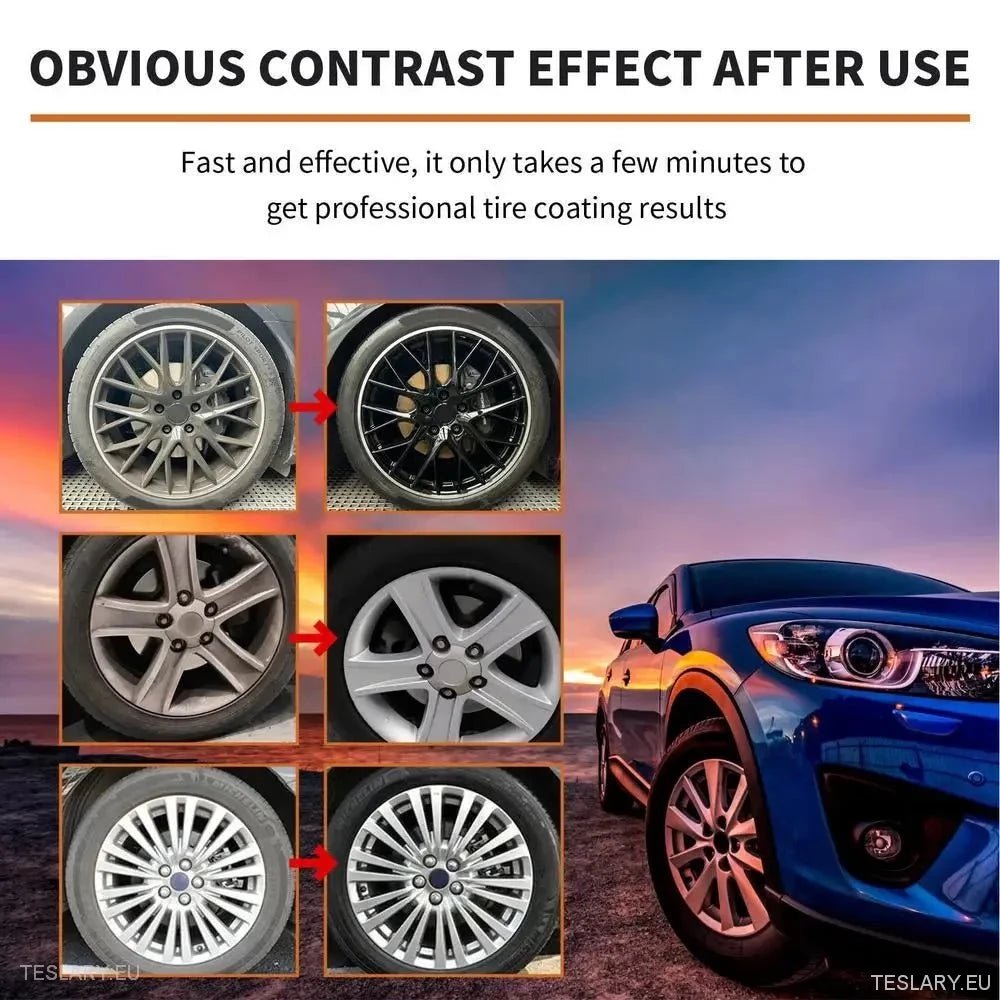 Tyre Rapid Ceramic Coating for Long Lasting Shine - Tesla Shop Europe - TESLARY.IE Ireland - France boutique- Deutschland Geschäft- España comercio - Nederland winkel- TESLARY.IE