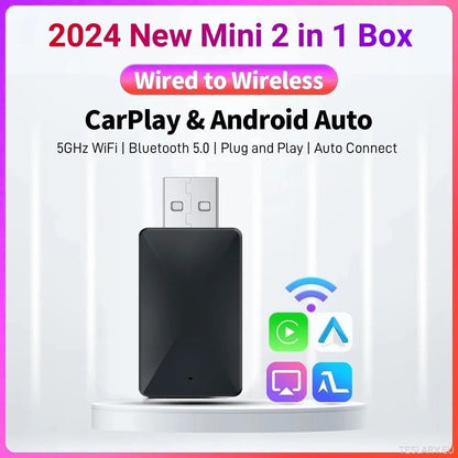Universal Wireless CarPlay & Android Auto Adapter - TESLARY Tesla Shop Accessories Europe Nederlands Ireland Deutschland Espana Alicante France Italia