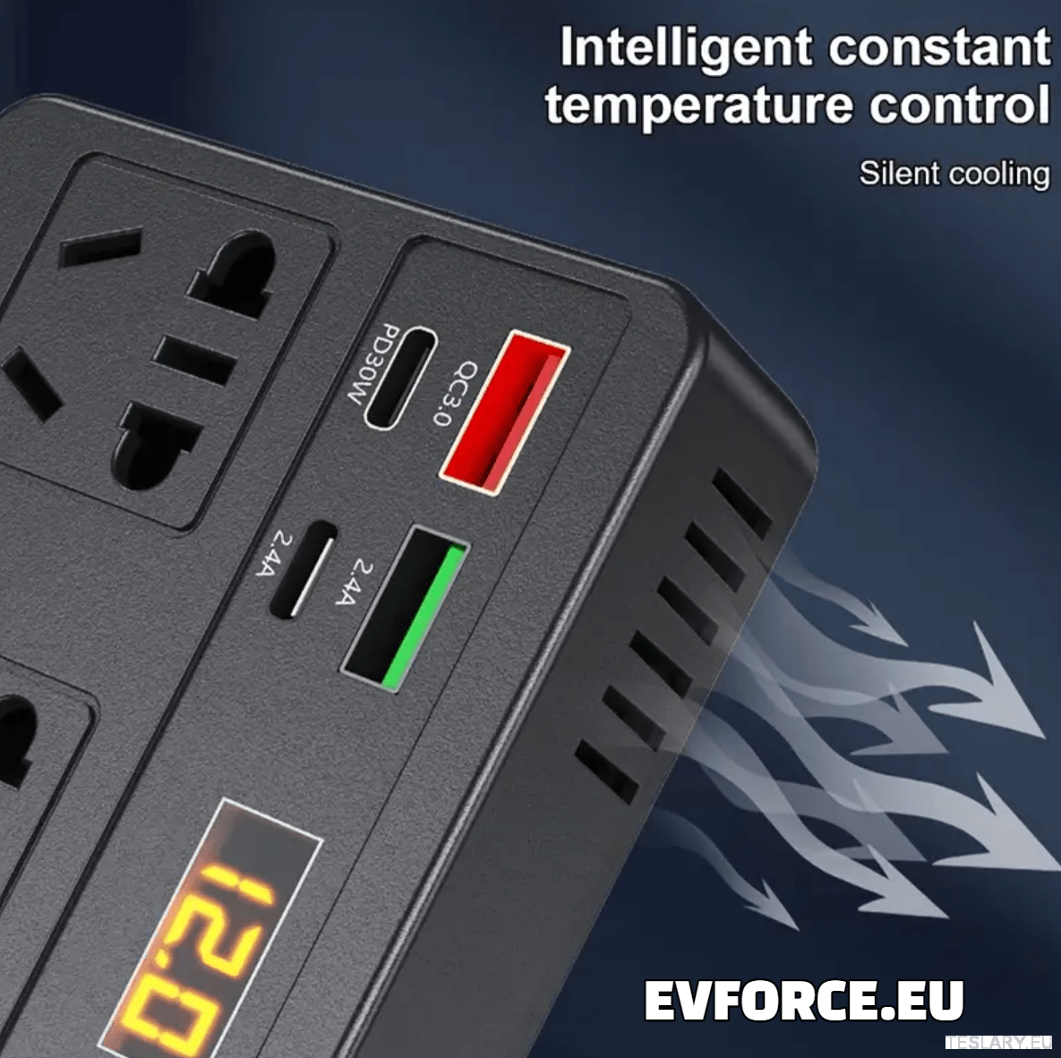 200 Watt 12-24V 220V Inverter Compatible with Tesla Cars ( EUROPEAN ONLY )